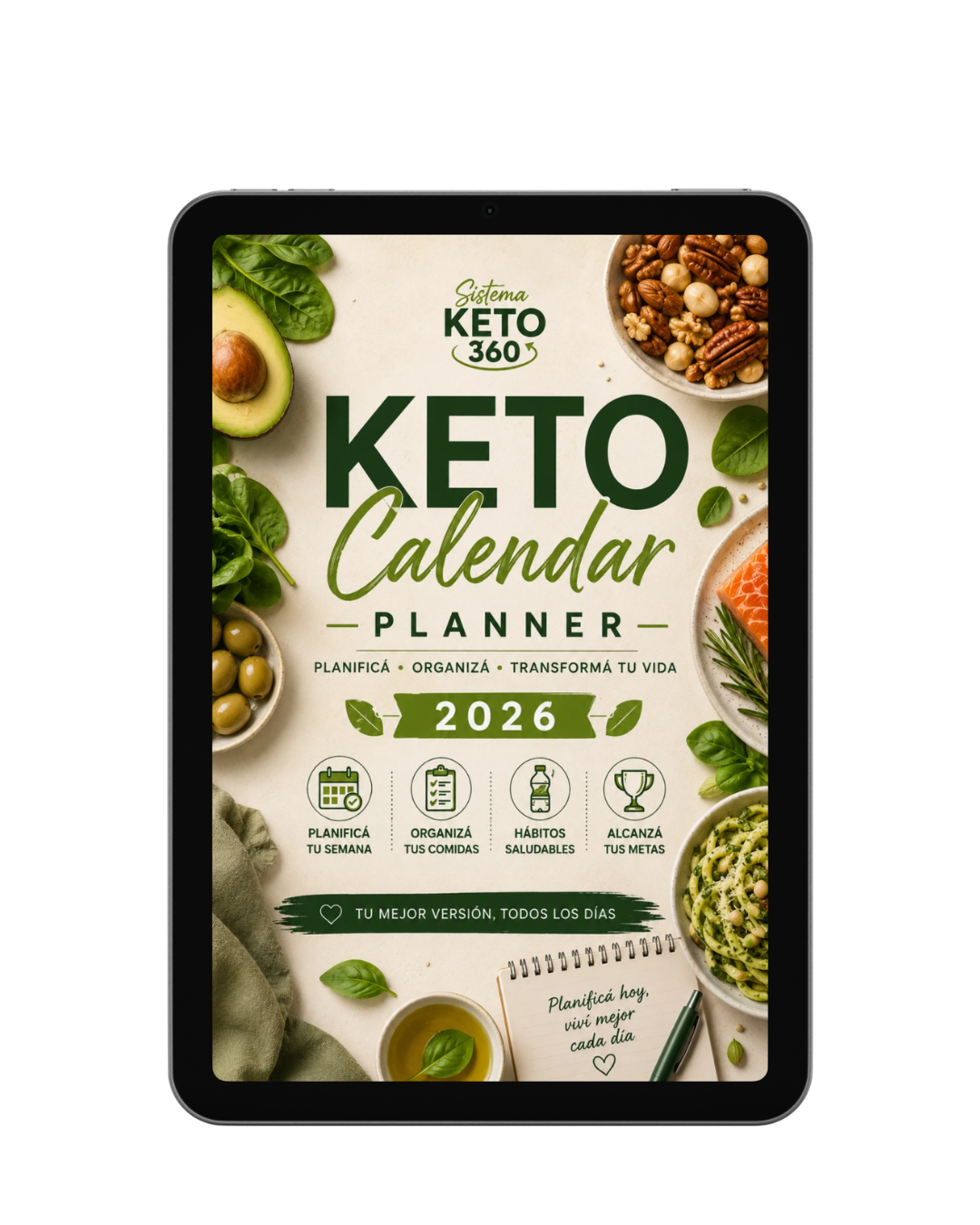 Keto Calendario Planificador